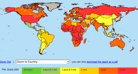 Interactive   World on Map Of World Happiness   A Global Projection Of Subjective Well Being