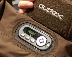 Bluetooth-enabled Audex jacket with inbuilt speakers