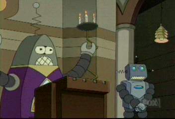 Robot church hot sale futurama